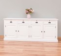 Buffet cu 4 usi si 4 sertare, cu dim. 223x50x90, din MDF de la Rustic Butique MPS009BAS - Culoare_P039A - VOPSIT ANTICHIZAT