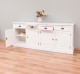 Buffet cu 4 usi si 4 sertare, cu dim. 223x50x90, din MDF de la Rustic Butique MPS009BAS - Culoare_P039A - VOPSIT ANTICHIZAT