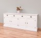 Buffet cu 4 usi si 4 sertare, cu dim. 223x50x90, din MDF de la Rustic Butique MPS009BAS - Culoare_P039A - VOPSIT ANTICHIZAT