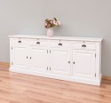 Buffet cu 4 usi si 4 sertare, cu dim. 223x50x90, din MDF de la Rustic Butique MPS009BAS - Culoare_P039A - VOPSIT ANTICHIZAT