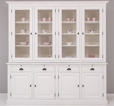 Bufet cu 8 usi si 4 sertare, cu dim. 227x50x225, din MDF de la Rustic Butique MPS009BAS+SUP - Culoarea P039 - VOPSIT