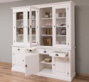 Bufet cu 8 usi si 4 sertare, cu dim. 227x50x225, din MDF de la Rustic Butique MPS009BAS+SUP - Culoarea P039 - VOPSIT