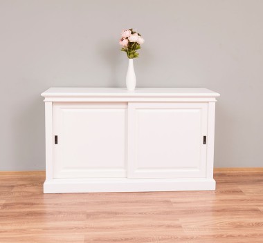 Buffet cu 2 usi glisante, cu dim. 156x46x90, din MDF de la Rustic Butique MPS011BAS - Culoare_P039A - VOPSIT ANTICHIZAT