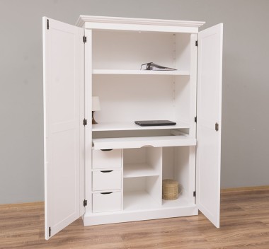 Bufet cu 2 usi, cu dim. 120x60x190, din MDF de la Rustic Butique MPS013 - Culoare P039 - VOPSIT