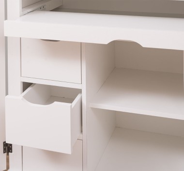 Bufet cu 2 usi, cu dim. 120x60x190, din MDF de la Rustic Butique MPS013 - Culoare P039 - VOPSIT