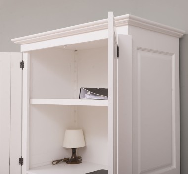 Bufet cu 2 usi, cu dim. 120x60x190, din MDF de la Rustic Butique MPS013 - Culoare P039 - VOPSIT