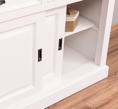 Buffet cu 3 usi glisante si 3 sertare BAS, cu dim. 176x49x88, din MDF de la Rustic Butique MPS014BAS - Culoare_P039A - VOPSIT ANTICHIZAT