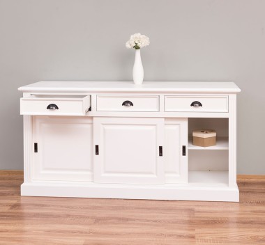 Buffet cu 3 usi glisante si 3 sertare BAS, cu dim. 176x49x88, din MDF de la Rustic Butique MPS014BAS - Culoare_P039A - VOPSIT ANTICHIZAT