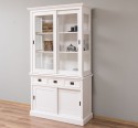 Bufet cu 4 usi glisante si 3 sertare cu dim. 125x48x215, din MDF de la Rustic Butique MPS017BAS+SUP - Culoarea P039 - VOPSIT