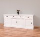 Buffet cu 4 usi glisante si 4 sertare, cu dim. 216x49x88, din MDF de la Rustic Butique MPS018BAS - Culoare_P039A - VOPSIT ANTICHIZAT