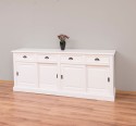 Buffet cu 4 usi glisante si 4 sertare, cu dim. 216x49x88, din MDF de la Rustic Butique MPS018BAS - Culoare_P039A - VOPSIT ANTICHIZAT