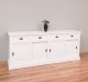 Buffet cu 4 usi glisante si 4 sertare, cu dim. 216x49x88, din MDF de la Rustic Butique MPS018BAS - Culoare_P039A - VOPSIT ANTICHIZAT