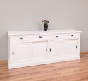 Buffet cu 4 usi glisante si 4 sertare, cu dim. 216x49x88, din MDF de la Rustic Butique MPS018BAS - Culoare_P039A - VOPSIT ANTICHIZAT