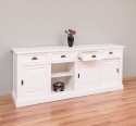 Buffet cu 4 usi glisante si 4 sertare, cu dim. 216x49x88, din MDF de la Rustic Butique MPS018BAS - Culoare_P039A - VOPSIT ANTICHIZAT