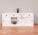 Buffet cu 4 usi glisante si 4 sertare, cu dim. 216x49x88, din MDF de la Rustic Butique MPS018BAS - Culoare_P039A - VOPSIT ANTICHIZAT