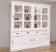 Bufet cu 8 usi glisante si 4 sertare, cu dim. 220x51x220, din MDF de la Rustic Butique MPS018BAS+SUP - Culoarea P039 - VOPSIT