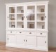 Bufet cu 8 usi glisante si 4 sertare, cu dim. 220x51x220, din MDF de la Rustic Butique MPS018BAS+SUP - Culoarea P039 - VOPSIT