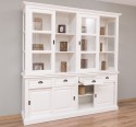 Bufet cu 8 usi glisante si 4 sertare, cu dim. 220x51x220, din MDF de la Rustic Butique MPS018BAS+SUP - Culoarea P039 - VOPSIT