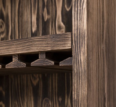 Mobila bar cu suport sticle de la Rustic Butique PS262 - Culoare_P064 - PERIAT ADANC