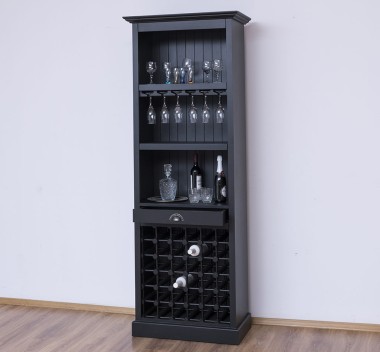 Mobila bar cu suport sticle de la Rustic Butique PS262 - Culoare_P003 - VOPSIT
