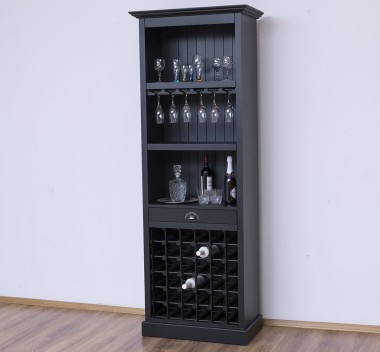Mobila bar cu suport sticle de la Rustic Butique PS262 - Culoare_P003 - VOPSIT