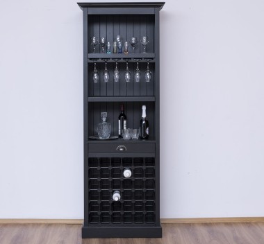 Mobila bar cu suport sticle de la Rustic Butique PS262 - Culoare_P003 - VOPSIT