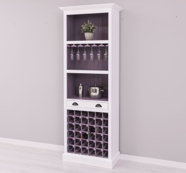 Mobila bar cu suport sticle de la Rustic Butique PS262 - Culoare Ext._P004 / Culoare Int._P041 - DUBLU COLOR