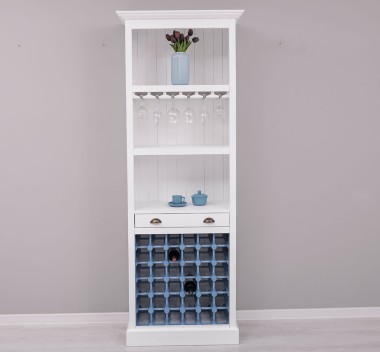 Mobila bar cu suport sticle de la Rustic Butique PS262 - Culoare_P030++P004A - 2 STRATURI DE CULORI ANTICHIZAT