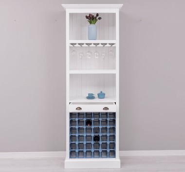 Mobila bar cu suport sticle de la Rustic Butique PS262 - Culoare_P030++P004A - 2 STRATURI DE CULORI ANTICHIZAT