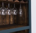 Mobila bar cu suport sticle de la Rustic Butique PS262 - Culoare Ext._P087 / Culoare Int._P064 - DUBLU COLOR