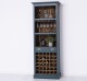 Mobila bar cu suport sticle de la Rustic Butique PS262 - Culoare Ext._P087 / Culoare Int._P064 - DUBLU COLOR