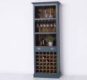 Mobila bar cu suport sticle de la Rustic Butique PS262 - Culoare Ext._P087 / Culoare Int._P064 - DUBLU COLOR