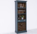 Mobila bar cu suport sticle de la Rustic Butique PS262 - Culoare Ext._P087 / Culoare Int._P064 - DUBLU COLOR