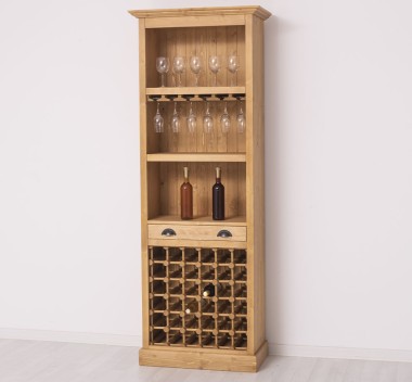 Mobila bar cu suport sticle de la Rustic Butique PS262 - Culoare_P002 - CERUIT