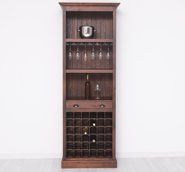 Mobila bar cu suport sticle de la Rustic Butique PS262 - Culoare_P081 - LACUIT & VOPSIT