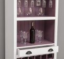 Mobila bar cu suport sticle de la Rustic Butique PS262 - Culoare Ext._P004 / Culoare Int._P041 - DUBLU COLOR
