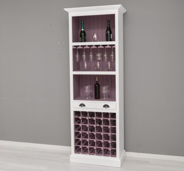 Mobila bar cu suport sticle de la Rustic Butique PS262 - Culoare Ext._P004 / Culoare Int._P041 - DUBLU COLOR