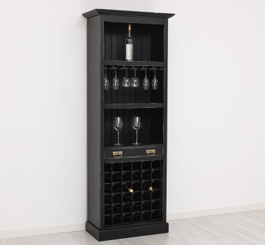 Mobila bar cu suport sticle de la Rustic Butique PS262 - Culoare_P003A - VOPSIT ANTICHIZAT