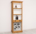 Mobila bar cu suport sticle de la Rustic Butique PS262 - Culoare Ext._P002 / Culoare Int._P004 - DUBLU COLOR
