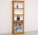 Mobila bar cu suport sticle de la Rustic Butique PS262 - Culoare Ext._P002 / Culoare Int._P004 - DUBLU COLOR