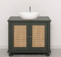 Dulap baie Ratan pentru 1 chiuveta pe blat - lavoarele nu sunt incluse in pret de la Rustic Butique PS801 - Culoare_P115 - VOPSIT