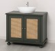 Dulap baie Ratan pentru 1 chiuveta pe blat - lavoarele nu sunt incluse in pret de la Rustic Butique PS801 - Culoare_P115 - VOPSIT
