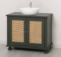 Dulap baie Ratan pentru 1 chiuveta pe blat - lavoarele nu sunt incluse in pret de la Rustic Butique PS801 - Culoare_P115 - VOPSIT