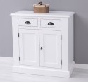 Bufet cu 2 usi, 2 sertare, BAS de la Rustic Butique PS70BAS - Culoare_P030++P004A - 2 STRATURI DE CULORI ANTICHIZAT