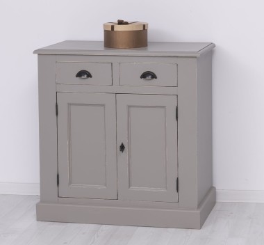 Bufet cu 2 usi, 2 sertare, BAS de la Rustic Butique PS70BAS - Culoare_P025++P030A - 2 STRATURI DE CULORI ANTICHIZAT