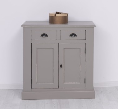 Bufet cu 2 usi, 2 sertare, BAS de la Rustic Butique PS70BAS - Culoare_P025++P030A - 2 STRATURI DE CULORI ANTICHIZAT