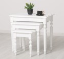 Set 3 mese cafea de la Rustic Butique PS80 - Culoare_P004 - VOPSIT