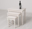 Set 3 mese cafea de la Rustic Butique PS80 - Culoare_P015 - VOPSIT