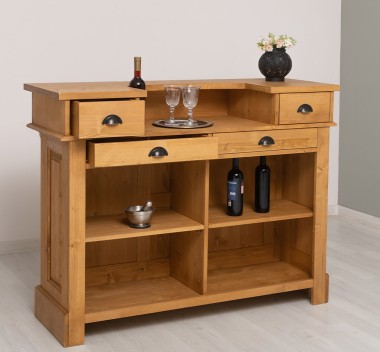Mic mobilier cafenea 140 blat din pin - Culoare_P002 - CERUIT de la Rustic Butique OUTPS1003 - Culoare_P002 - CERUIT