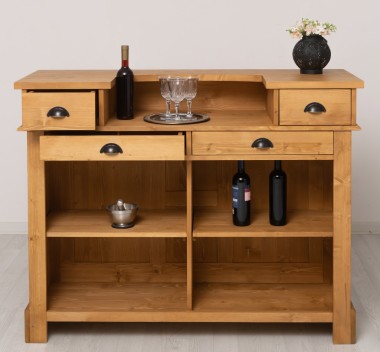 Mic mobilier cafenea 140 blat din pin - Culoare_P002 - CERUIT de la Rustic Butique OUTPS1003 - Culoare_P002 - CERUIT